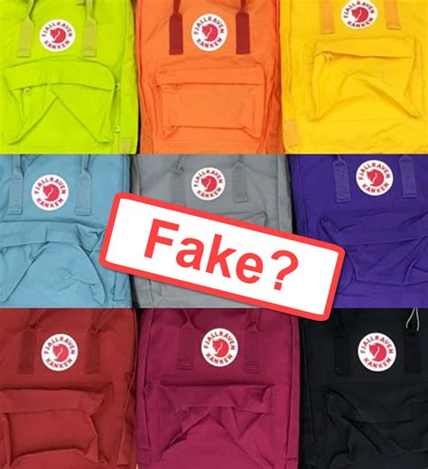 i can't tell if my fjallraven bag is fake|fjällräven kanken backpack logo.